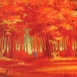 SOLD<br>Pann Kyi Mini Artwork  (4)<br> Acrylic on Canvas