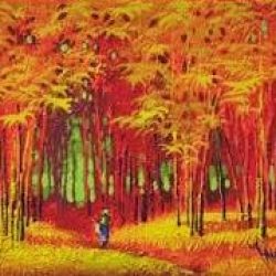 SOLD<br>Pann Kyi Mini Artwork  (5)<br> Acrylic on Canvas