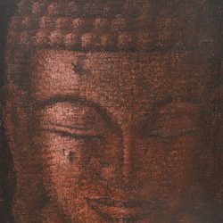 Ancient Buddha I<br> 92 x 122 cm<br> Mixed Media on Canvas <br> 2006