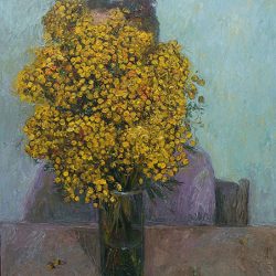 SOLD<br> 艾菊<br> Tansy<br> 50x60cm(15)<br> Oil On Canvas<br> 2015
