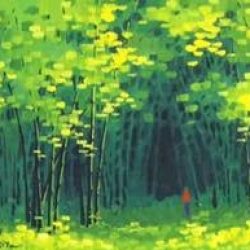 SOLD<br>Pann Kyi Mini Artwork  (3)<br> Acrylic on Canvas