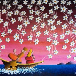 Lets Catch The Instantaneous Beauty Before It Vanishes To The Abyss <br> 100x76cm (38) <br> Acrylic On Canvas <br> 2019