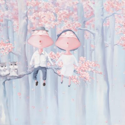 密林物語·櫻<br> The Dense Forest - Cherry Blossom <br> 67x46cm (15) <br> Print On Paper <br> Edition 168 <br> 2021 <br>