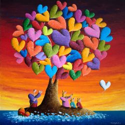Loving Familys Hopeful Journey_Coplu_Arcylic on Canvas_122x122cm