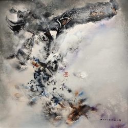 雲觀四維<br> Clouds <br> 60x60cm(18)<br> Mixed Medium On Canvas <br> 2020