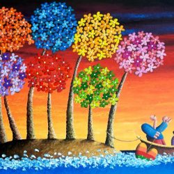 Trusting The Beauty Of Spring And Love<br> 183x122cm (112)<br> Acrylic On Canvas <br> 2021