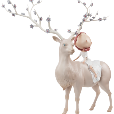 風中的童花 <br> Fairy Tales In The Wind <br> 70x69x31cm <br> PU & Fiberglass <br> Edition 88/99 <br> 2017