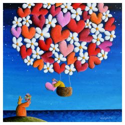 SOLD<br>Happy valentines my love <br> 76x76cm <br> Acrylic on Canvas <br> 2020