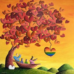 Harmony Of Nature - Summer<br> 120x120cm (72)<br> Acrylic On Canvas<br> 2022