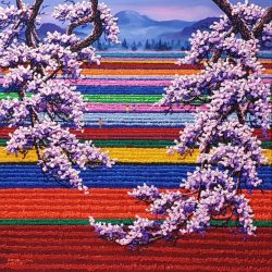 良辰美景<br> A Beautiful Day<br> 122x122cm(74)<br> Acrylic On Canvas<br> 2022
