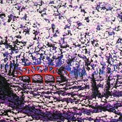 Bridge of cherry Blossom IV <br> 150x100 cm (75)<br> Acrylic on Canvas<br> 2015