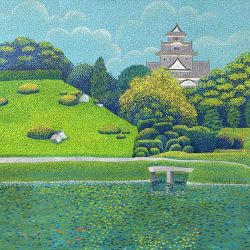 後樂園<br> Korakuen Garden<br> 41x41cm (8)<br> Acrylic on Canvas<br> 2022