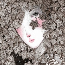 大地的守護者<br> The Tomb<br> 19x13cm (1) <br> Ink & Colour Pencil On Paper<br> 2022