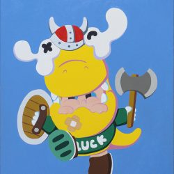 大傻龙-维京 <br> 40x50cm <br> Acrylic on Linen <br>  2022