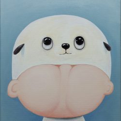 小海豹 <br> 50x40cm <br> Acrylic on Linen <br> 2022