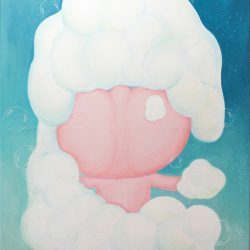 洗澡臭屁蛋<br> 100x80cm <br> Acrylic on Linen <br> 2022