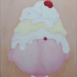 甜點<br> Dessert<br> 50x40cm(10)<br> Acrylic On Linen <br> 2022