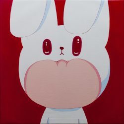 SOLD<br>白兔<br> White Rabbit <br> 50x50cm(13) <br> Acrylic On Linen <br> 2022