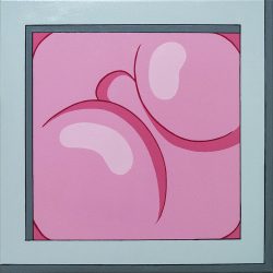 粉-臉<br> Pink-Face<br> 50x50cm(13) <br> Acrylic On Linen <br> 2022