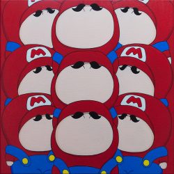 SOLD <br>  馬里奧<br> Mario<br> 50x50cm(13) <br> Acrylic On Linen <br> 2022