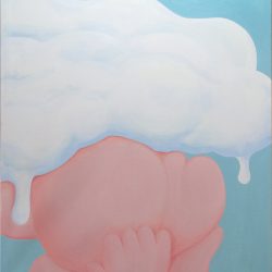 一头的泡泡<br> 100x80cm <br> Acrylic on Linen <br> 2022
