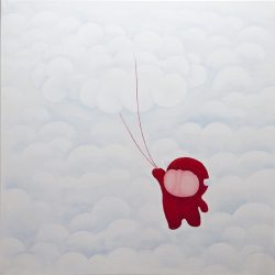 你要带我去哪 <br> 80x80cm<br> Acrylic on Linen <br> 2023
