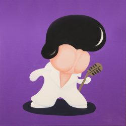 唱歌 <br> 50x50cm <br> Acrylic on Linen <br> 2023