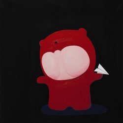 纸飞机 <br> 50x50cm <br> Acrylic on Linen <br> 2023