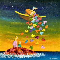 Cherishing The Morning Glow<br> 76x76cm (29) <br> Acrylic On Canvas <br>  2023