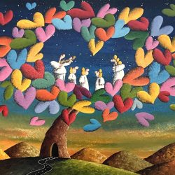 Protected By All Colors Of Love<br> 100x76cm<br> Acrylic On Canvas<br> 2022
