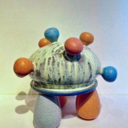 3 Legged Nob II<br> 34x34x30cm<br> High Fired Ceramics<br> 2023