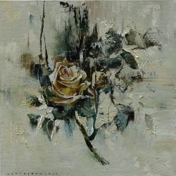簡單的生長 <br> Growth<br> 45x45cm (10)<br> Oil on Canvas<br> 2020
