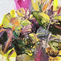 夏日魅力<br> Summer Charm<br> 61x61cm (19)<br> Mixed Media On Canvas<br> 2018