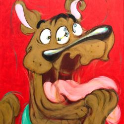 既視感-37 史酷比 <br> Somewhere In Time-37 Scooby-Doo <br> 41x31.5x2cm(6)<br> Acrylic On Canvas <br> 2024