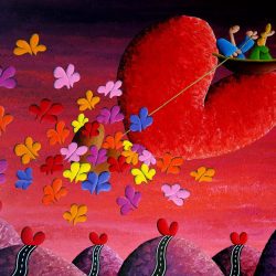 SOLD<br> Spreading The Traces Of Our Love For The Generations Behind <br> 100x76cm(38) <br> Acrylic On Canvas<br> 2020