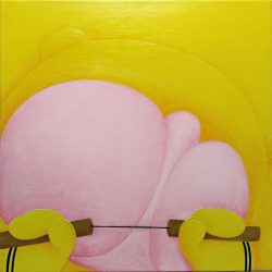 喔~噠~<br> Oh~Dah~<br> 50x50cm (13) <br> Acrylic On Linen <br> 2024