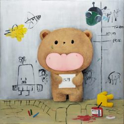 塗鴉罪犯-編號0273 <br> Graffiti Criminal-No. 0273<br> 76x76cm (29) <br> Acrylic On Linen <br> 2024
