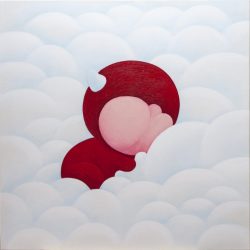 軟fufu<br> Soft and Fluffy <br> 76x76cm (29) <br> Acrylic On Linen <br> 2024