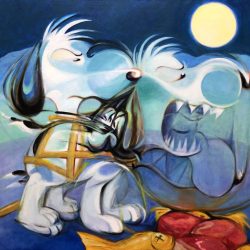 既視感-40 <br> Somewhere In Time-The Call Of The Wild<br> 72.5x60.5cm(20) <br> Acrylic On Canvas <br> 2024