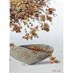 古瓶新作系列 - 一席秋色灑滿砵 <br> Autumn Hues Scattered<br> 61x45x3cm (15) <br> Oil On Canvas <br> 2024 <br>