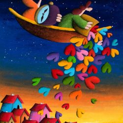 Home Is Where The Love Conquered By All The Times Passed <br> 100x70cm (35) <br> Acrylic on Canvas <br> 2024