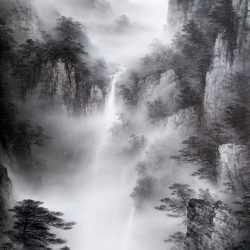 幽崖絆青松 Celestial Series_Song Yong Hua_70x110cm(39)_Oil On Canvas_2025