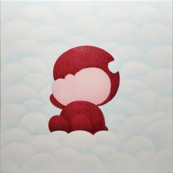 思考人生Thinking..._Zhe Bin-Li_76x76cm(29)_Acrylic On Linen_2025