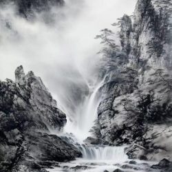 瀑韻靄靄 Celestial Series_Song Yong Hua_70x110cm(39)_Oil On Canvas_2025