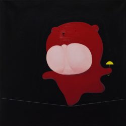 走钢丝_Tightrope Walking_Zhe Bin-Li_50x50cm(13)_Acrylic On Linen_2023