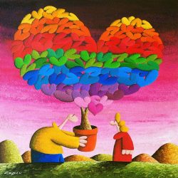 HAPPY ANNIVERSARIES MY LOVE 76X76 CM