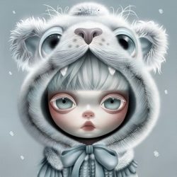 Merlii © Merlii@Keeper Of The Unspoken Sea<br>50x50cm(13)<br>Mixed Media On Canvas<br>2025 Merlii © Merlii@Keeper Of The Unspoken Sea<br>50x50cm(13)<br>Mixed Media On Canvas<br>2025