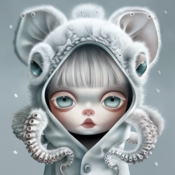 Ophie © The Silence Between The Waves<br>50x50cm(13)<br>Mixed Media On Canvas<br>2025 Ophie © The Silence Between The Waves<br>50x50cm(13)<br>Mixed Media On Canvas<br>2025