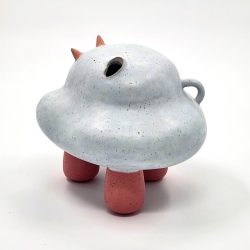3 Legged Cloud I<br>22x24x20cm<br>High Fired Ceramics<br>2025 3 Legged Cloud I<br>22x24x20cm<br>High Fired Ceramics<br>2025