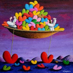 Bond The Roots With Love, Will Elevate Your Life<br> 73x73cm(27) <br> Acrylic On Canvas <br> 2024